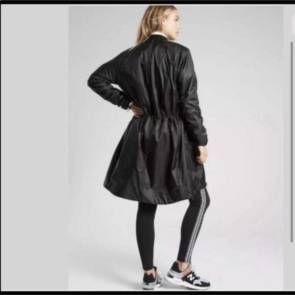 Athleta Jacket Summit Insulated Parka, Black Medium Athleisure Layering Workout - Picture 14 of 16